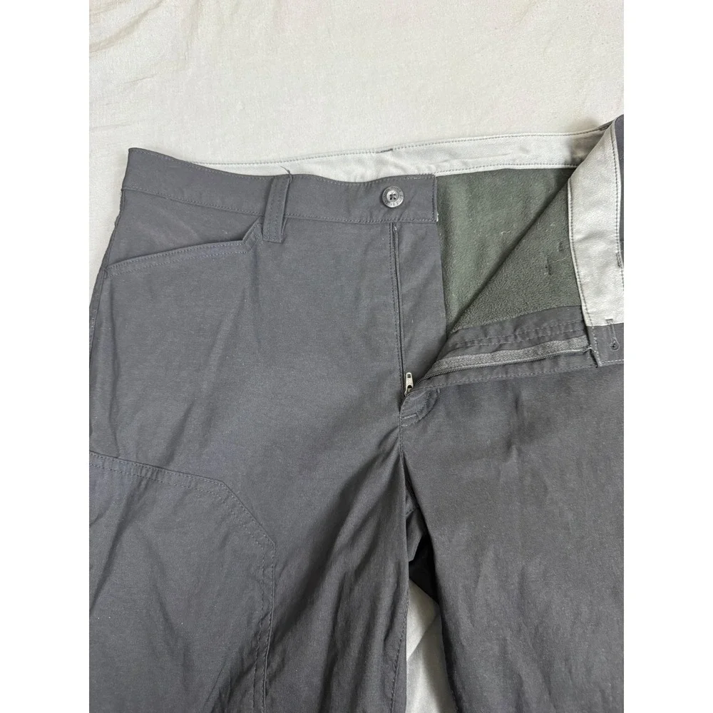 Eddie Bauer Mens Fleece Lined Tech Pants Black 34x32 Hiking Outdoor